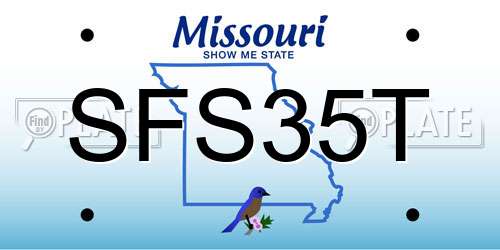 SFS35T Missouri License Plate