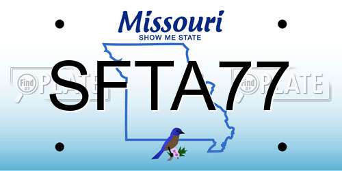 SFTA77 Missouri License Plate