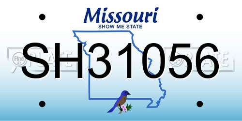 SH31056 Missouri License Plate