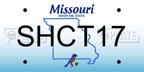 SHCT17 Missouri License Plate