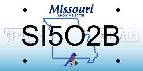 SI5O2B Missouri License Plate