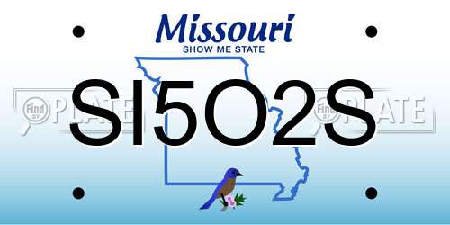 SI5O2S Missouri License Plate