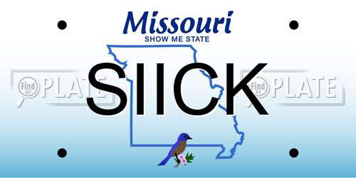 SIICK Missouri License Plate
