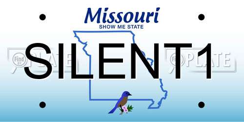 SILENT1 Missouri License Plate