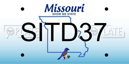 SITD37 Missouri License Plate