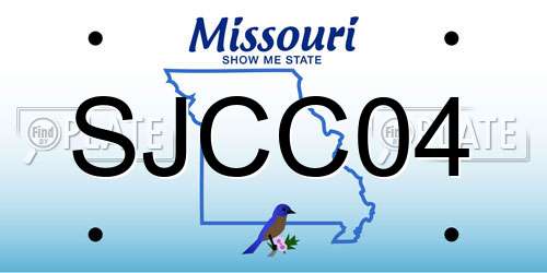 SJCC04 Missouri License Plate