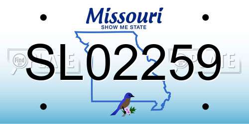 SL02259 Missouri License Plate