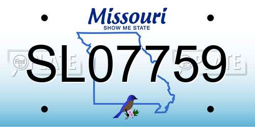 SL07759 Missouri License Plate