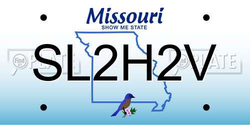 SL2H2V Missouri License Plate