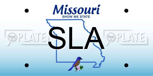 SLA Missouri License Plate