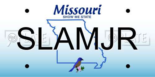 SLAMJR Missouri License Plate
