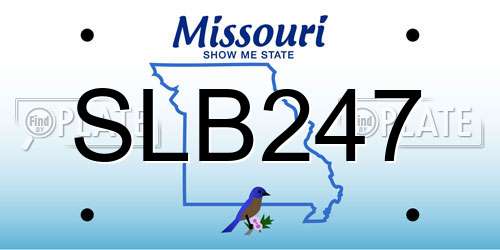 SLB247 Missouri License Plate