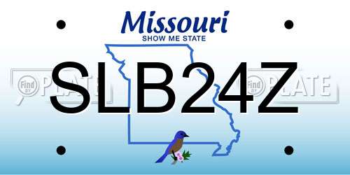 SLB24Z Missouri License Plate