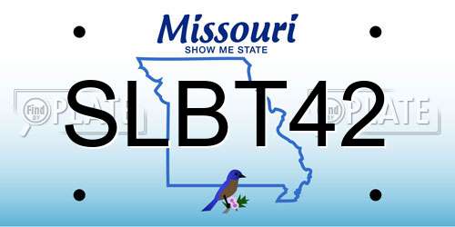 SLBT42 Missouri License Plate