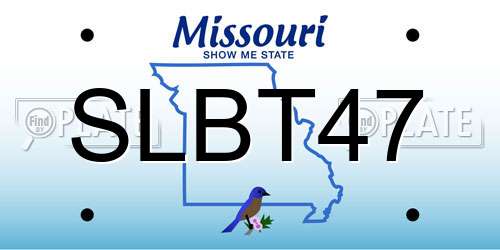 SLBT47 Missouri License Plate