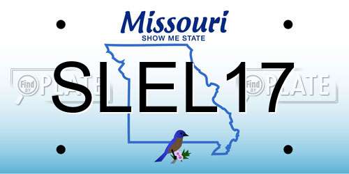 SLEL17 Missouri License Plate