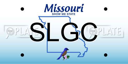 SLGC Missouri License Plate