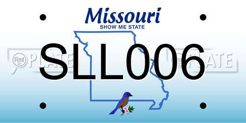 SLL006 Missouri License Plate