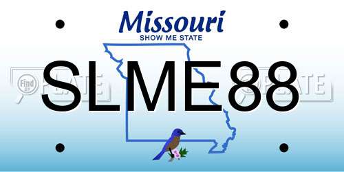 SLME88 Missouri License Plate