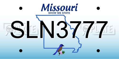 SLN3777 Missouri License Plate