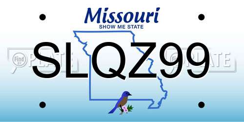 SLQZ99 Missouri License Plate