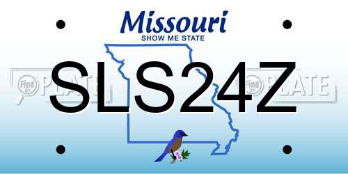 SLS24Z Missouri License Plate