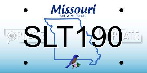 SLT190 Missouri License Plate