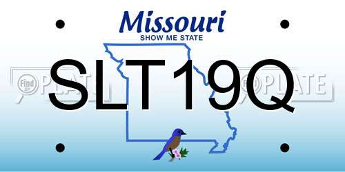 SLT19Q Missouri License Plate