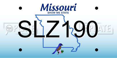 SLZ190 Missouri License Plate