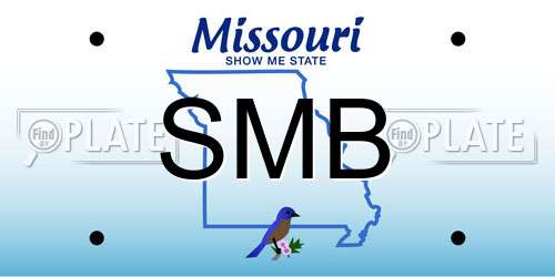 SMB Missouri License Plate