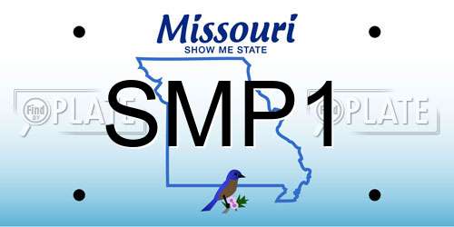 SMP1 Missouri License Plate