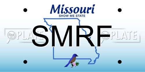 SMRF Missouri License Plate