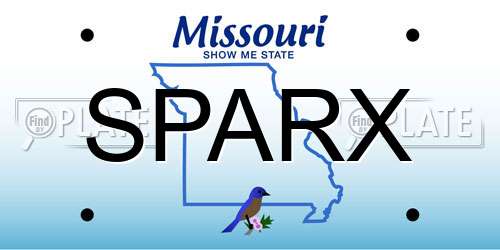 SPARX Missouri License Plate