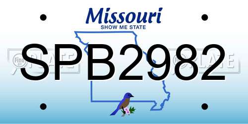 SPB2982 Missouri License Plate
