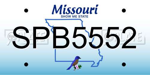 SPB5552 Missouri License Plate
