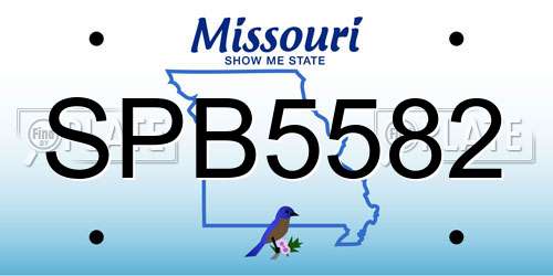 SPB5582 Missouri License Plate