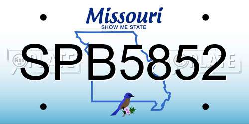 SPB5852 Missouri License Plate