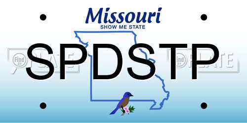 SPDSTP Missouri License Plate