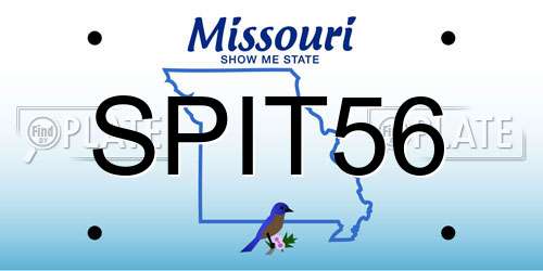 SPIT56 Missouri License Plate