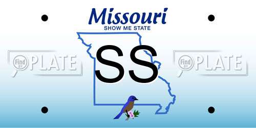 SS Missouri License Plate