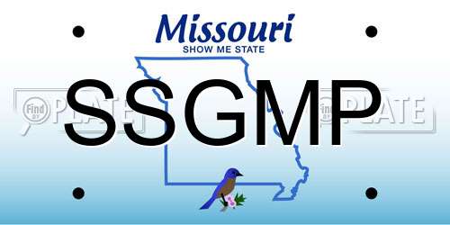 SSGMP Missouri License Plate