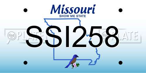 SSI258 Missouri License Plate