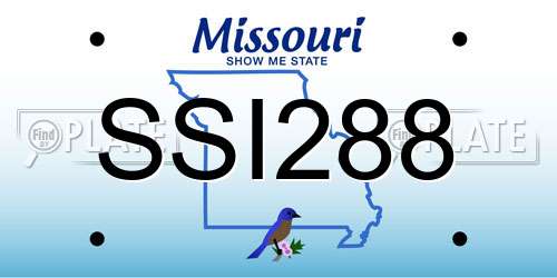 SSI288 Missouri License Plate