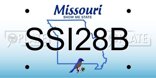 SSI28B Missouri License Plate