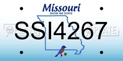 SSI4267 Missouri License Plate