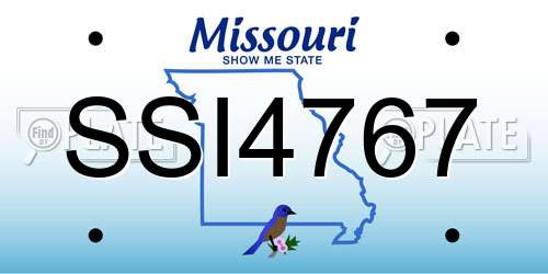 SSI4767 Missouri License Plate