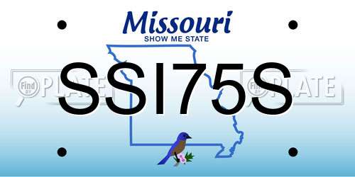 SSI75S Missouri License Plate