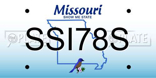 SSI78S Missouri License Plate