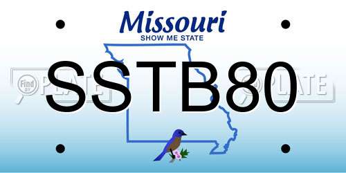 SSTB80 Missouri License Plate