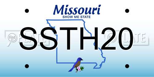 SSTH20 Missouri License Plate